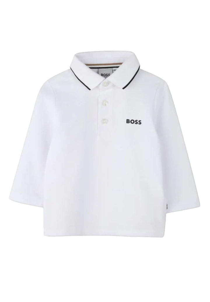 Polo bianca per neonato