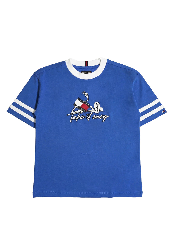 T-shirt blu per bambino