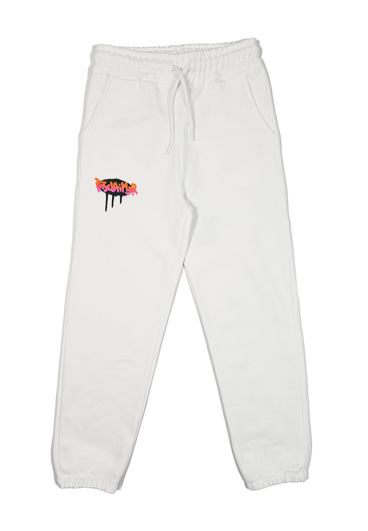 Pantalone felpa bianco per bambino