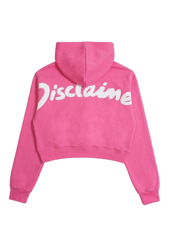 Felpa cappuccio fuxia per bambina