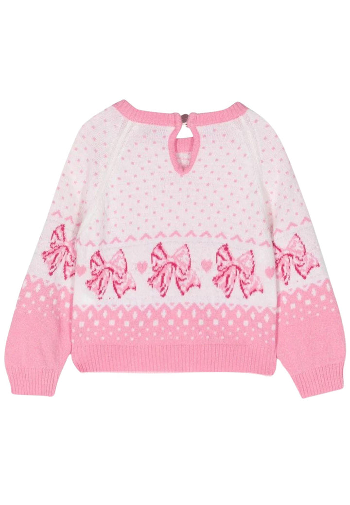 Pink sweater for baby girl