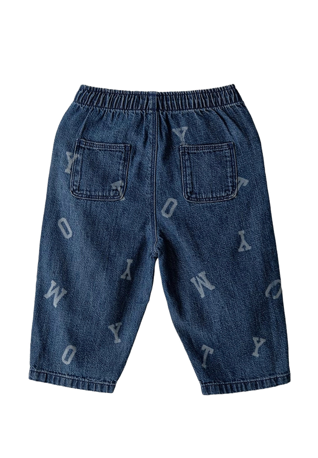 Jeans blu denim per neonato