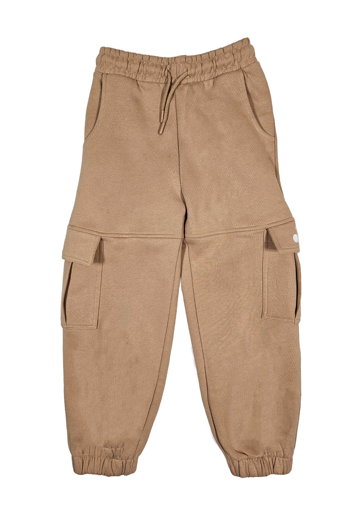 Beige sweatpants for girls