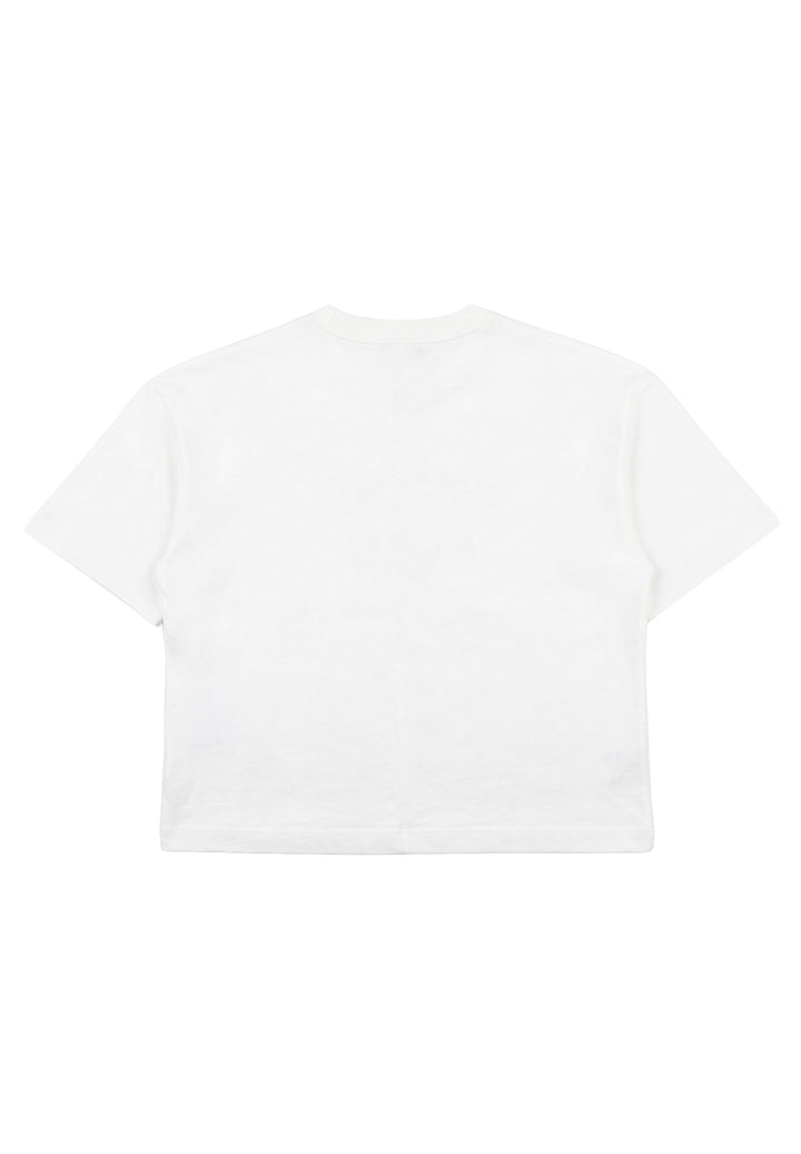 T-shirt bianca per bambina