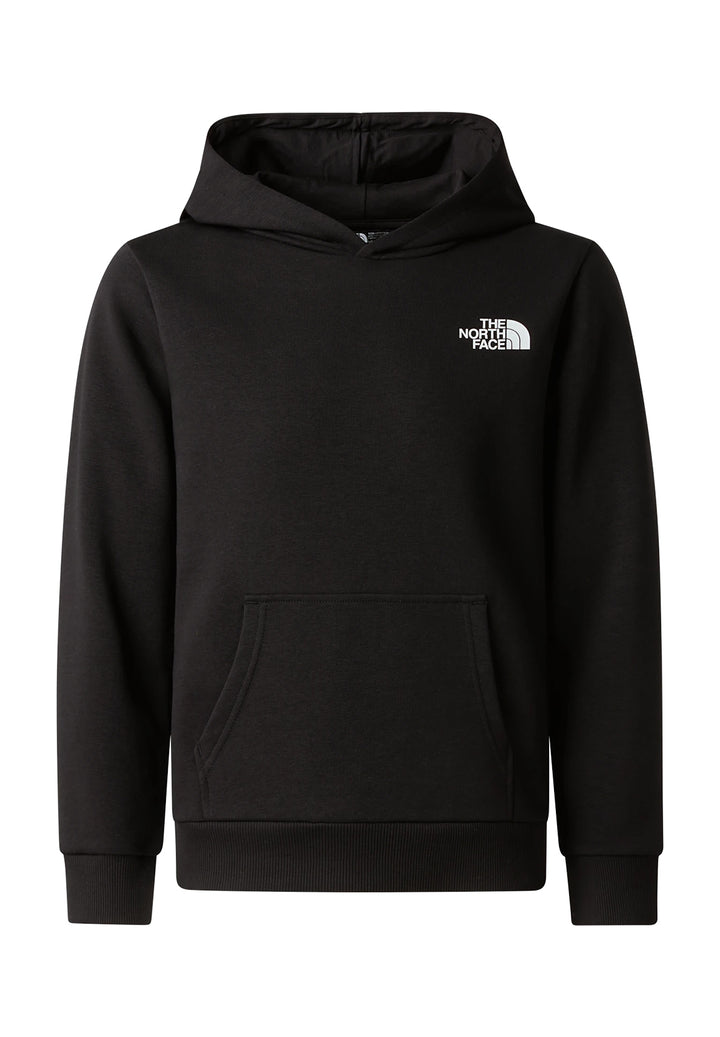 Felpa cappuccio nera per bambino