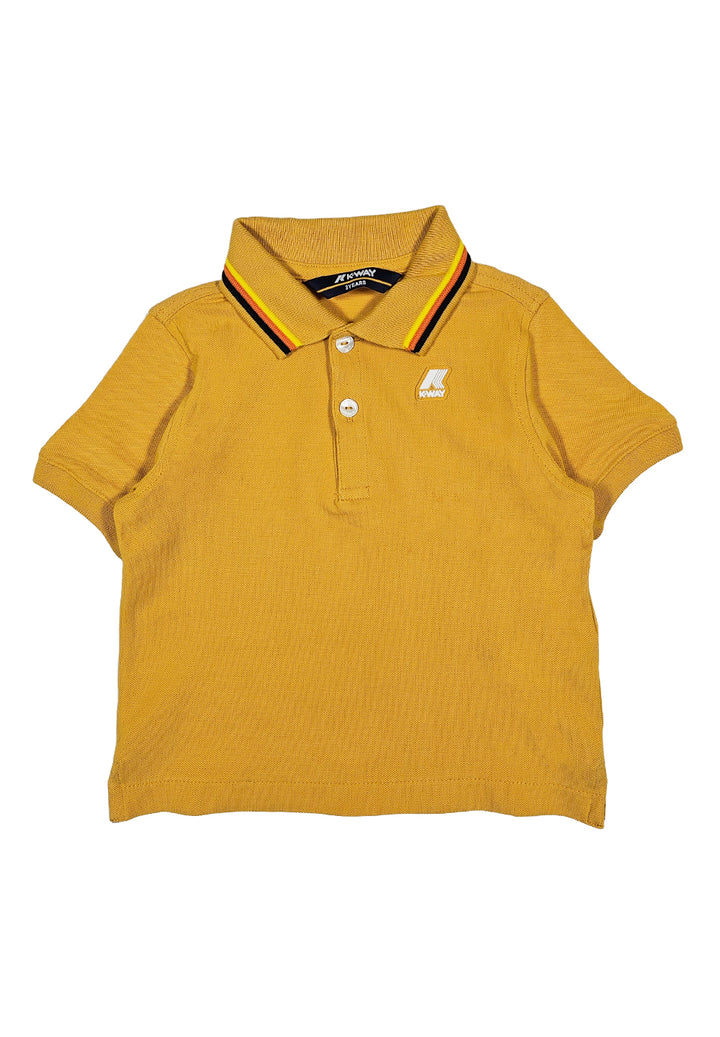 Polo giallo senape per bambino