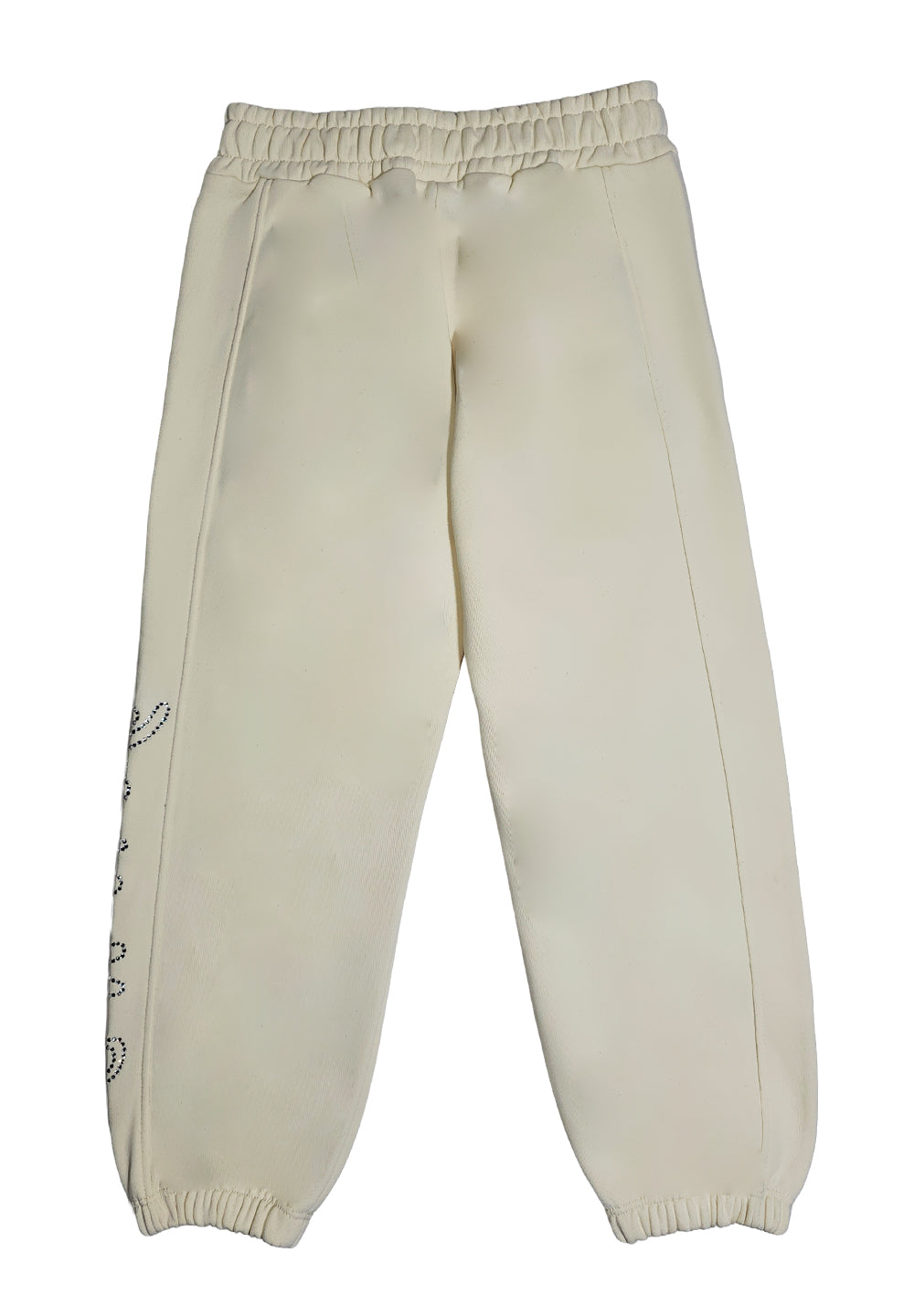Pantalone felpa crema per bambina