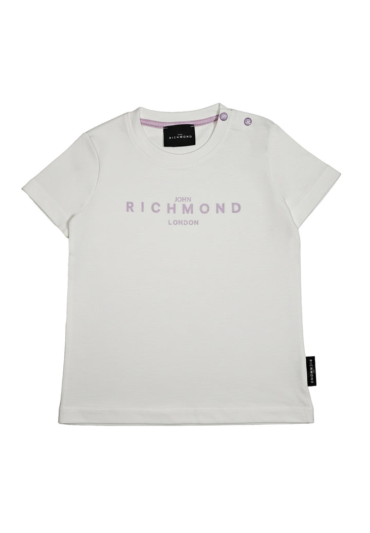 T-shirt bianca per neonata