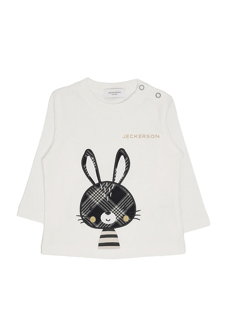 T-shirt bianca per neonato