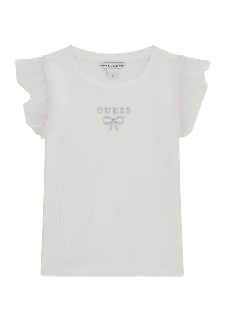 T-shirt bianca per bambina