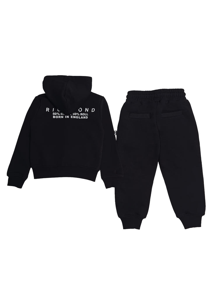 Completo felpa nero per bambino