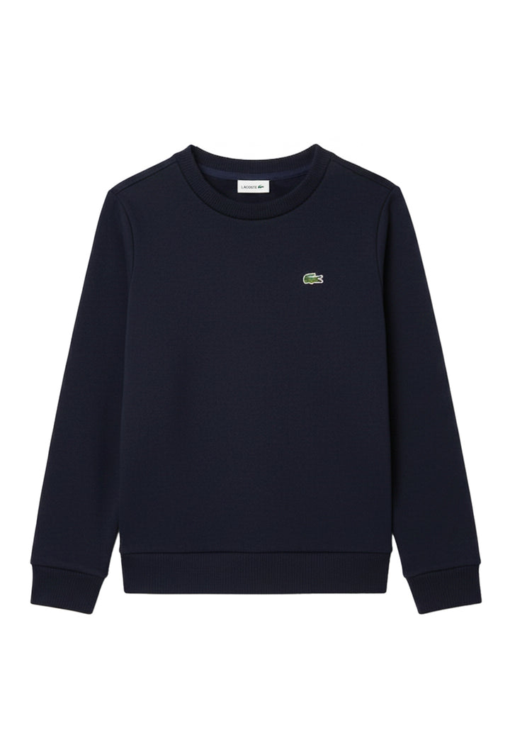 Felpa girocollo blu navy per bambino