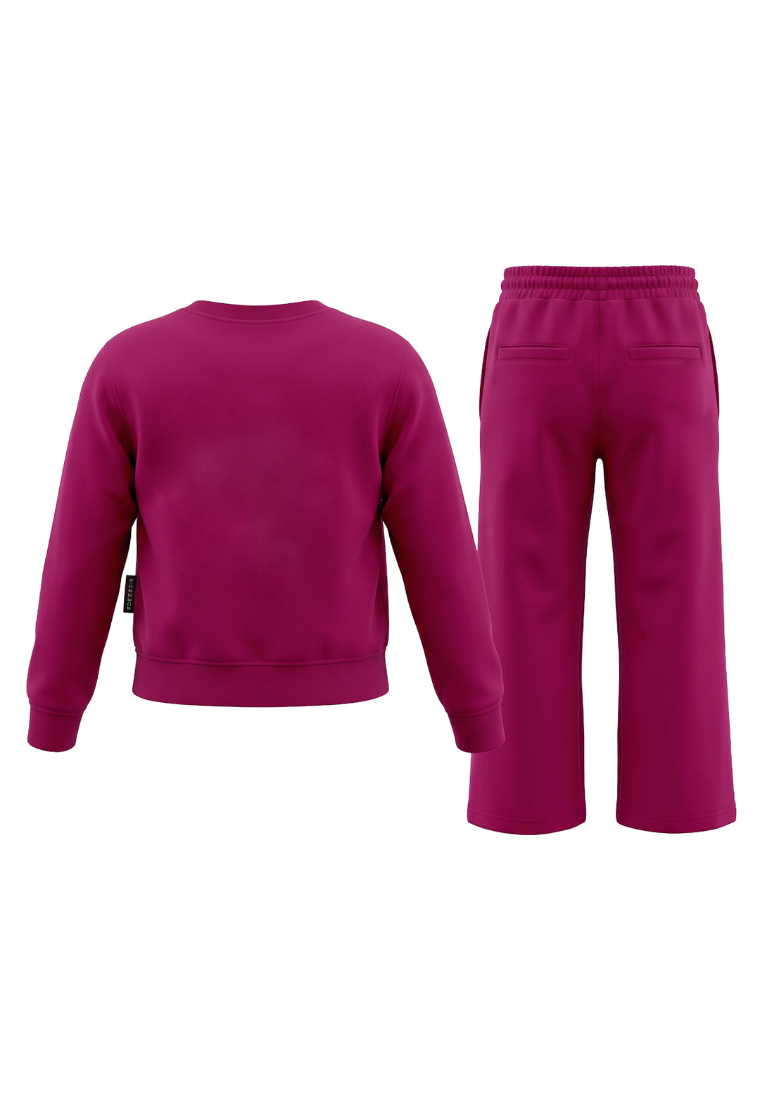 Completo felpa fuxia per bambina