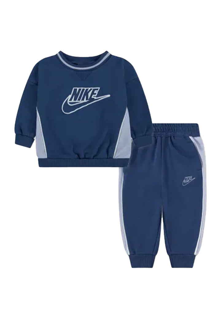 Completo felpa blu per neonato