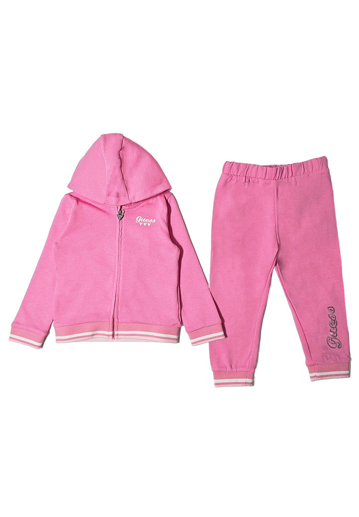 Completo felpa rosa per neonata