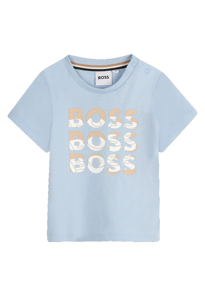 T-shirt celeste per bambino