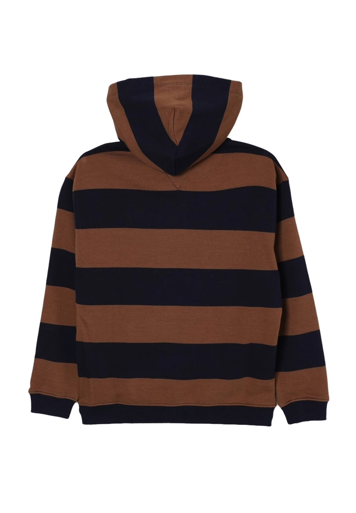 Felpa cappuccio marrone per bambino