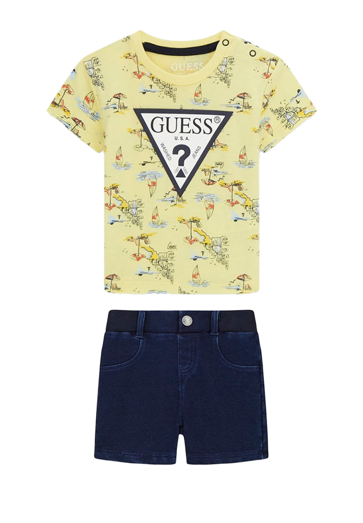 Completo giallo-nero per neonato