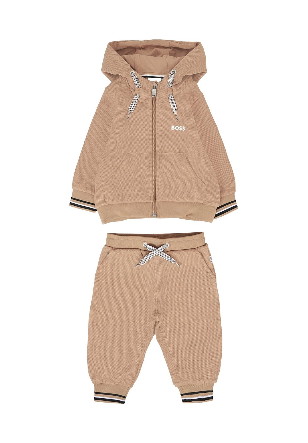 Completo felpa beige per bambino