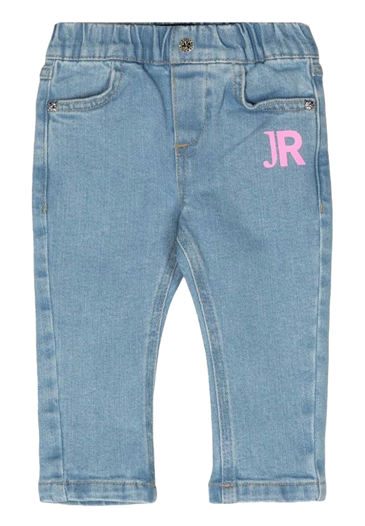 Jeans blu denim per neonata