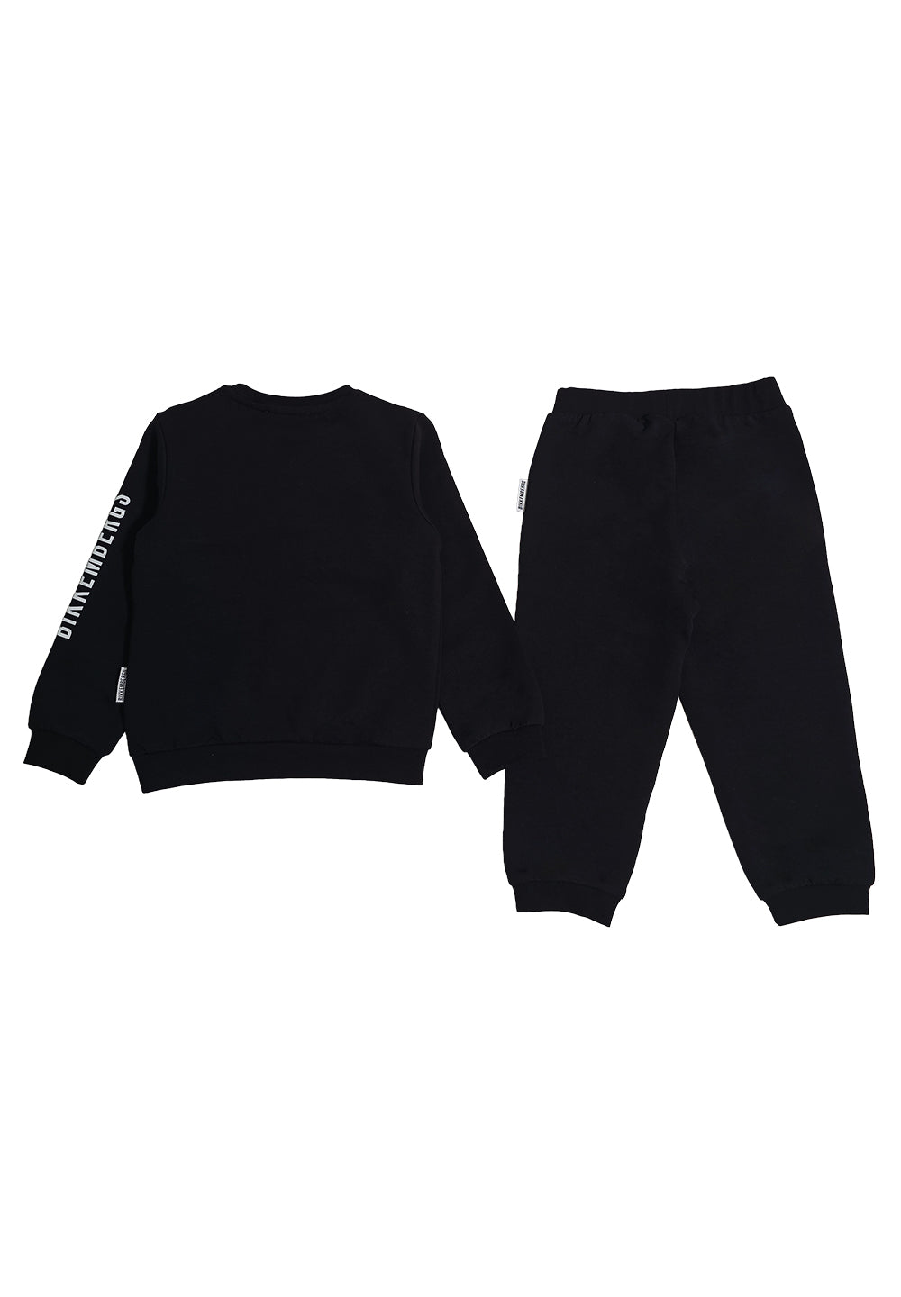 Completo felpa nero per bambino