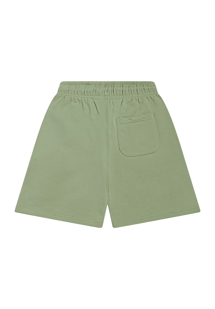 Bermuda felpa verde per bambino