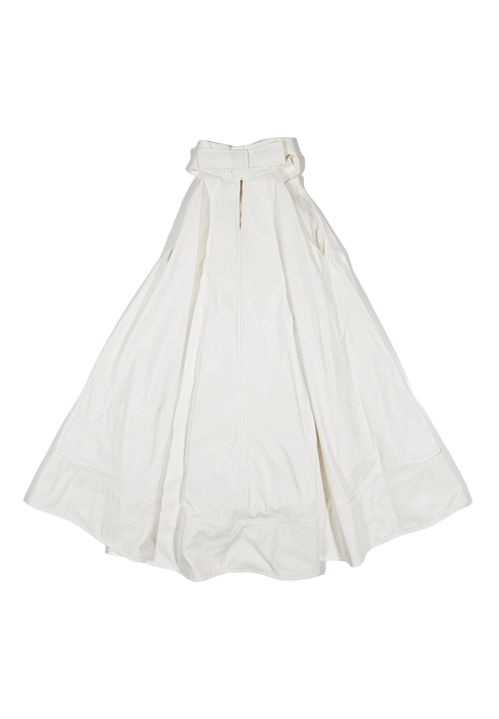 Vestito ecopelle bianco per bambina