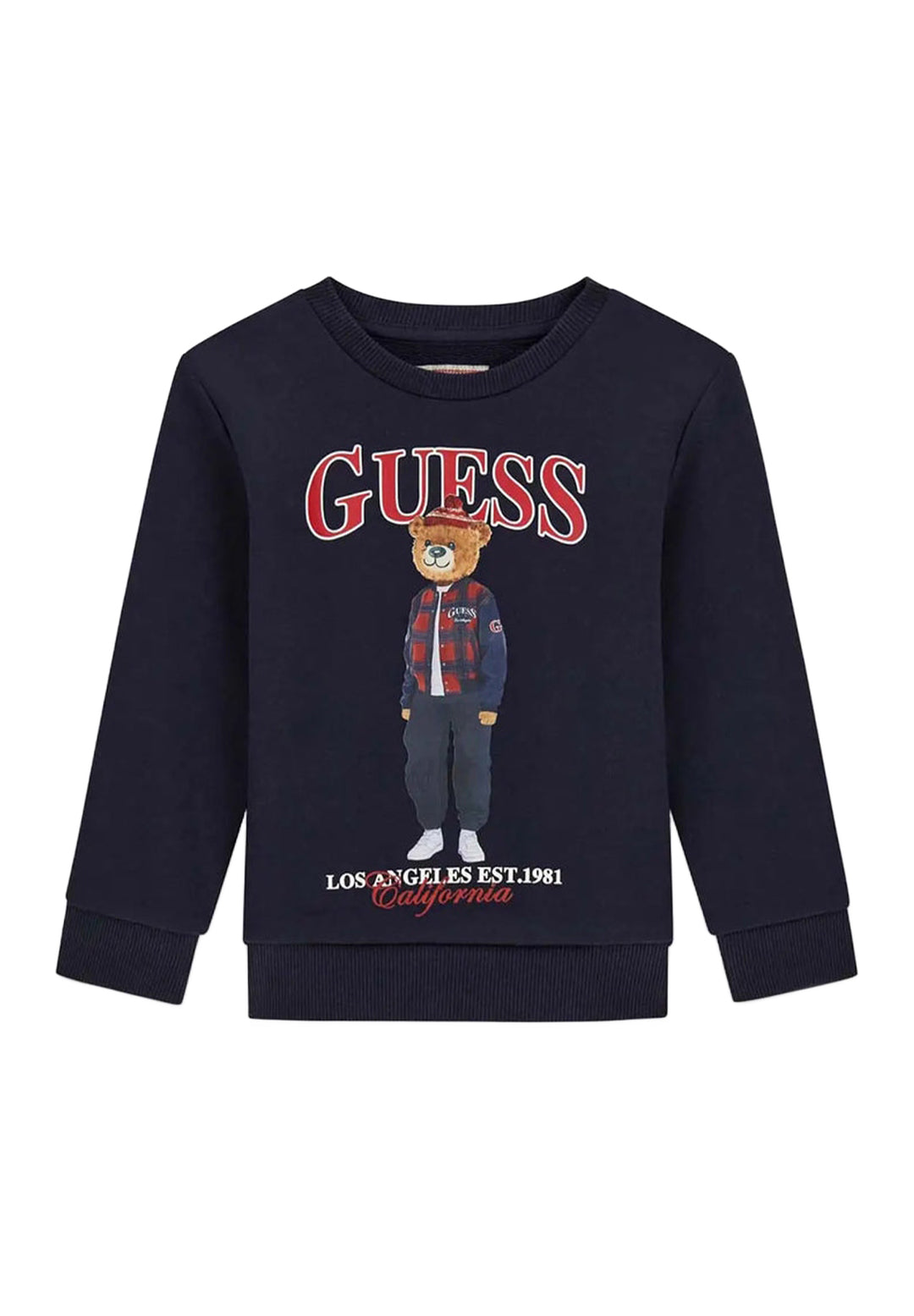 Felpa girocollo blu per bambino