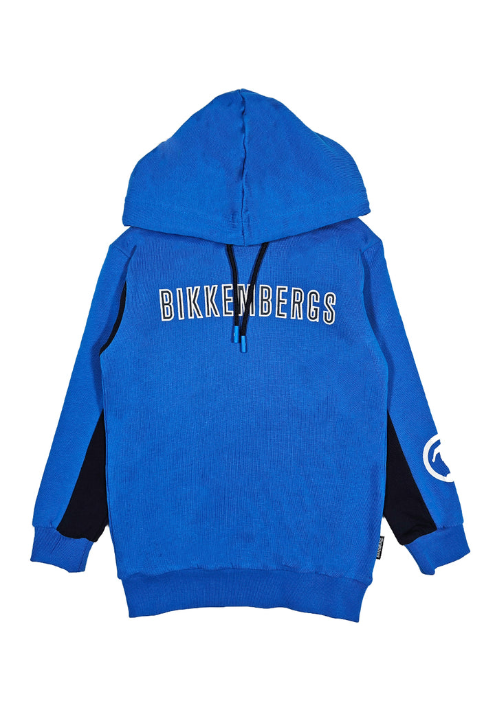 Blue hooded sweatshirt for boys