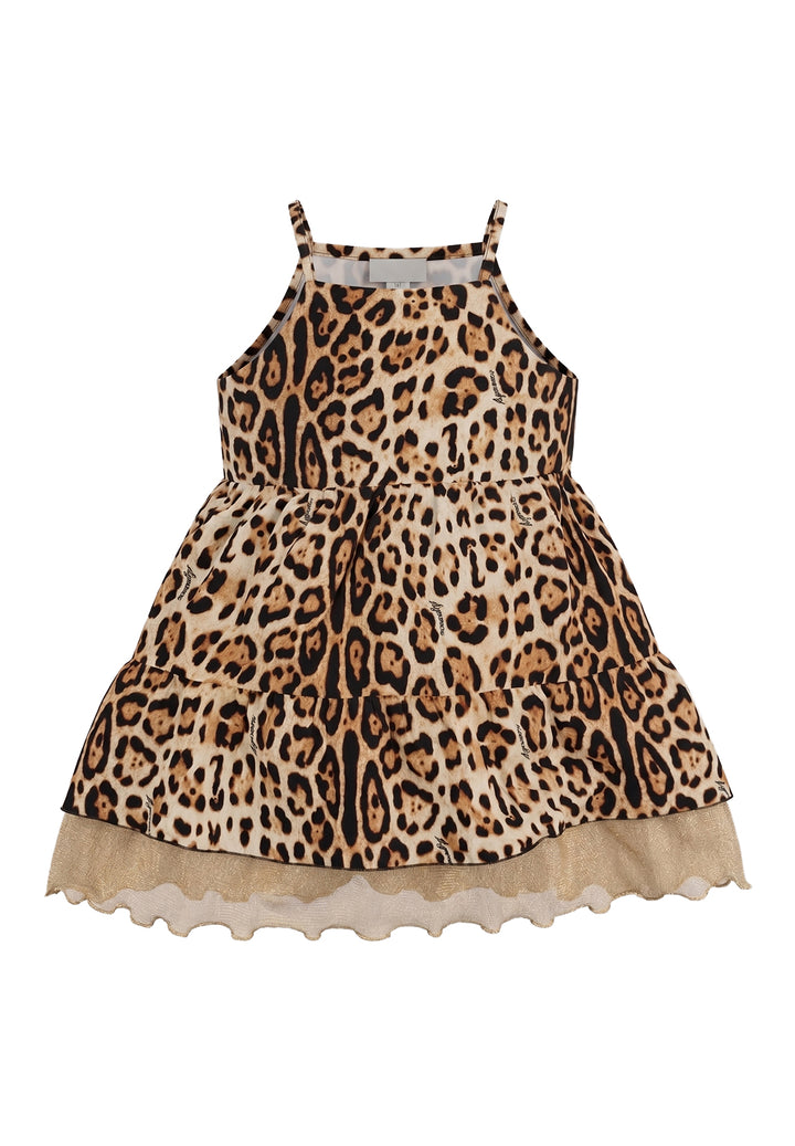 Vestito leopardato per neonata