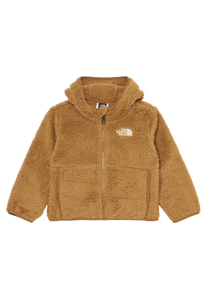 Braunes Teddy-Sweatshirt mit Reißverschluss für Jungen