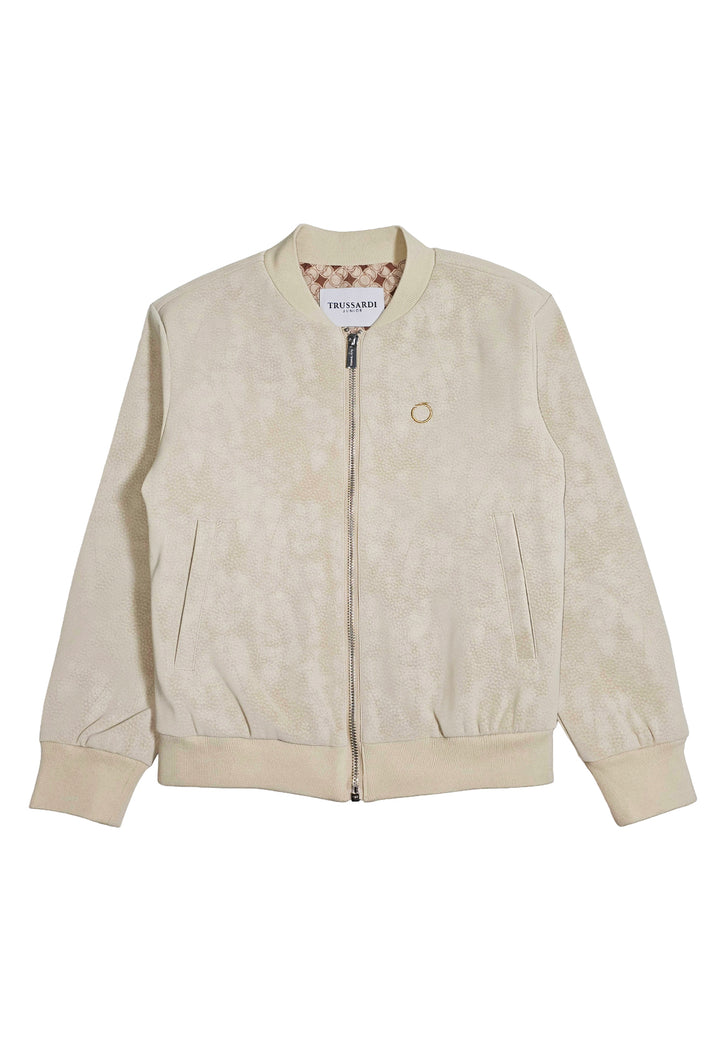 Giubbino pelle beige per bambino