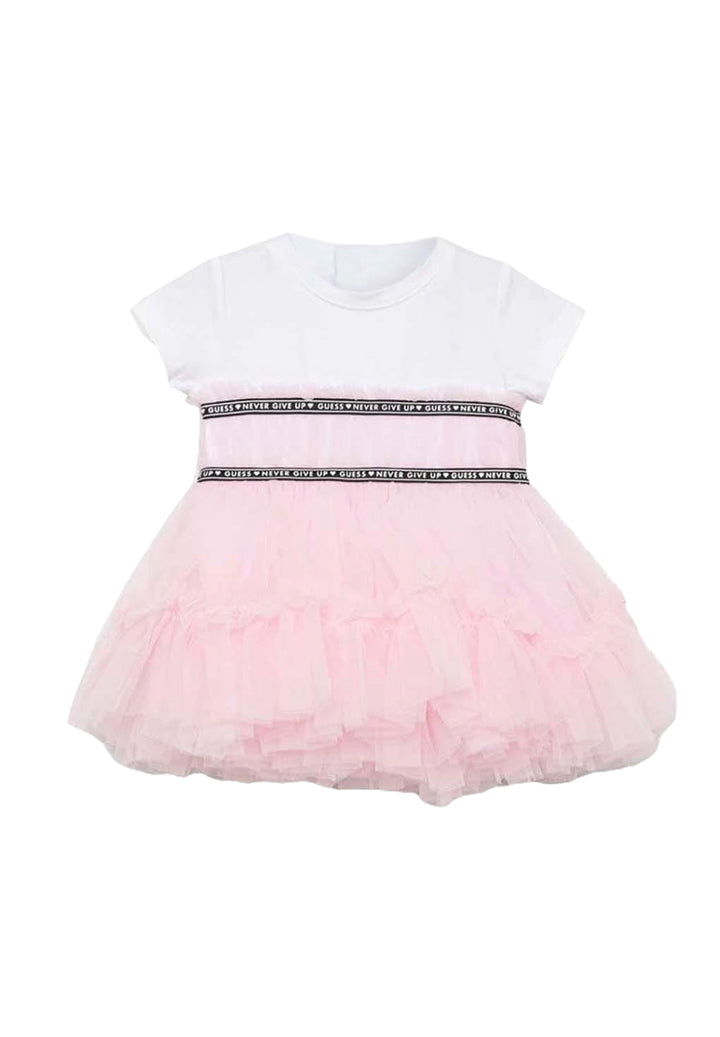 Vestito bianco-rosa per neonata - Primamoda kids