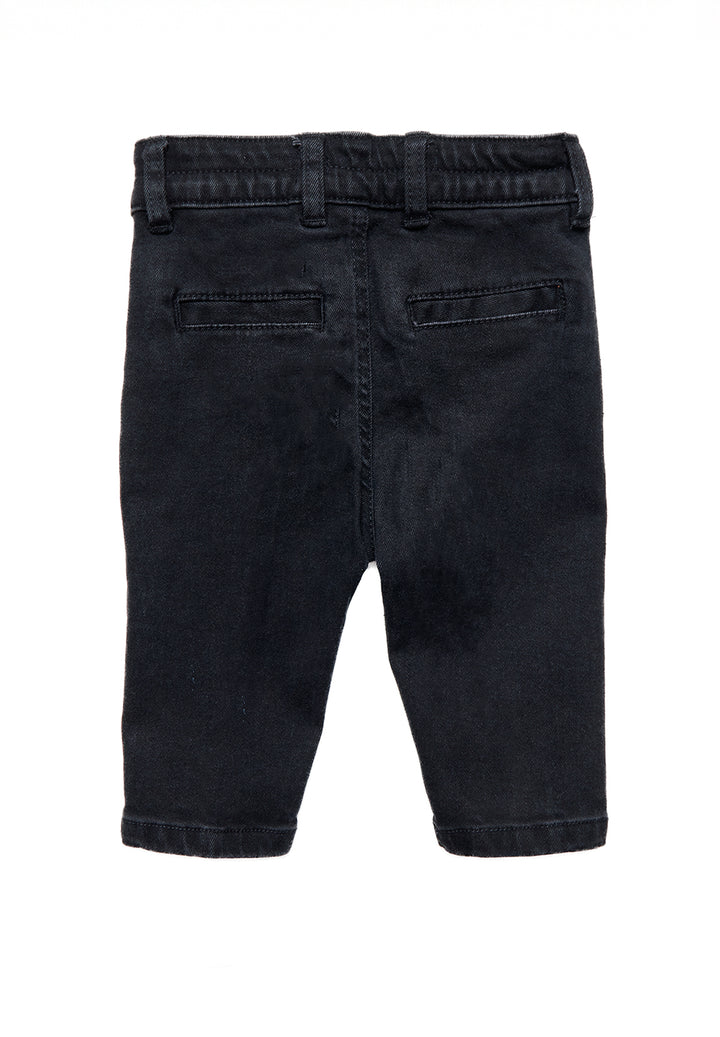 Jeans nero denim per neonato