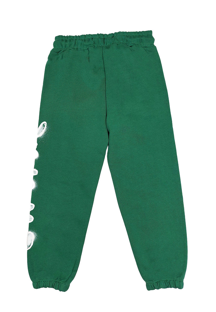 Pantalone felpa verde per bambino