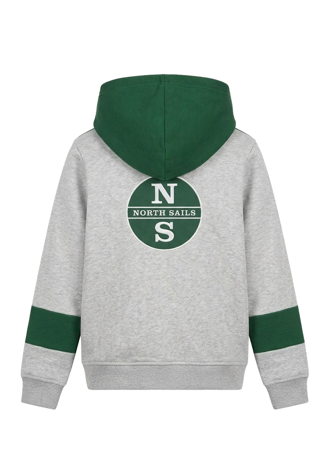 Felpa zip grigia per neonato