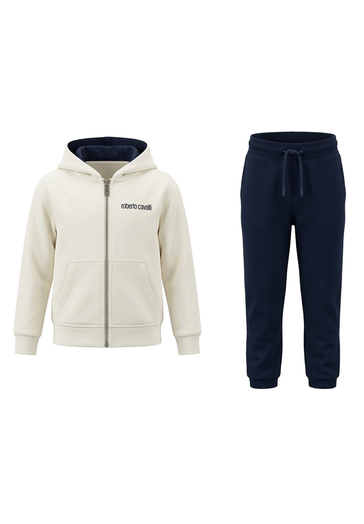 Completo felpa bianco per bambino