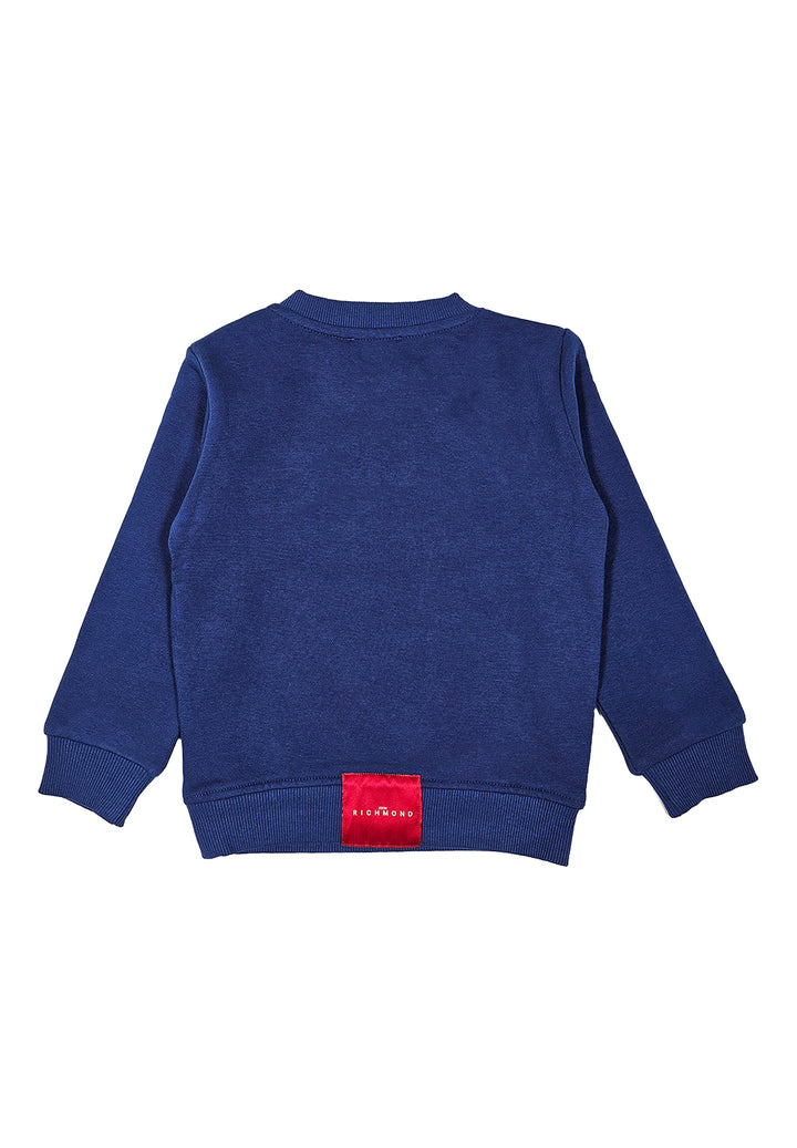 Blue crewneck sweatshirt for newborns