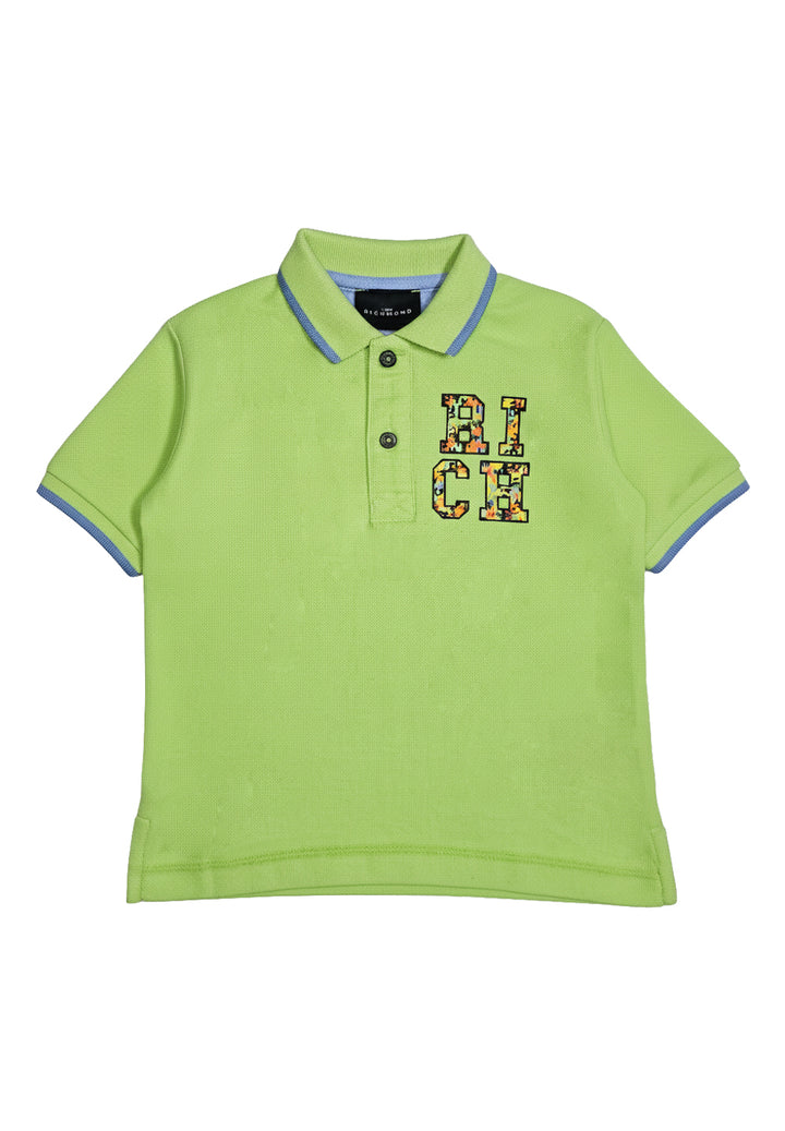 Polo verde per neonato