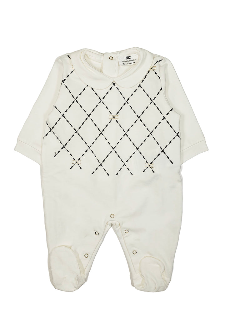 Cream baby romper