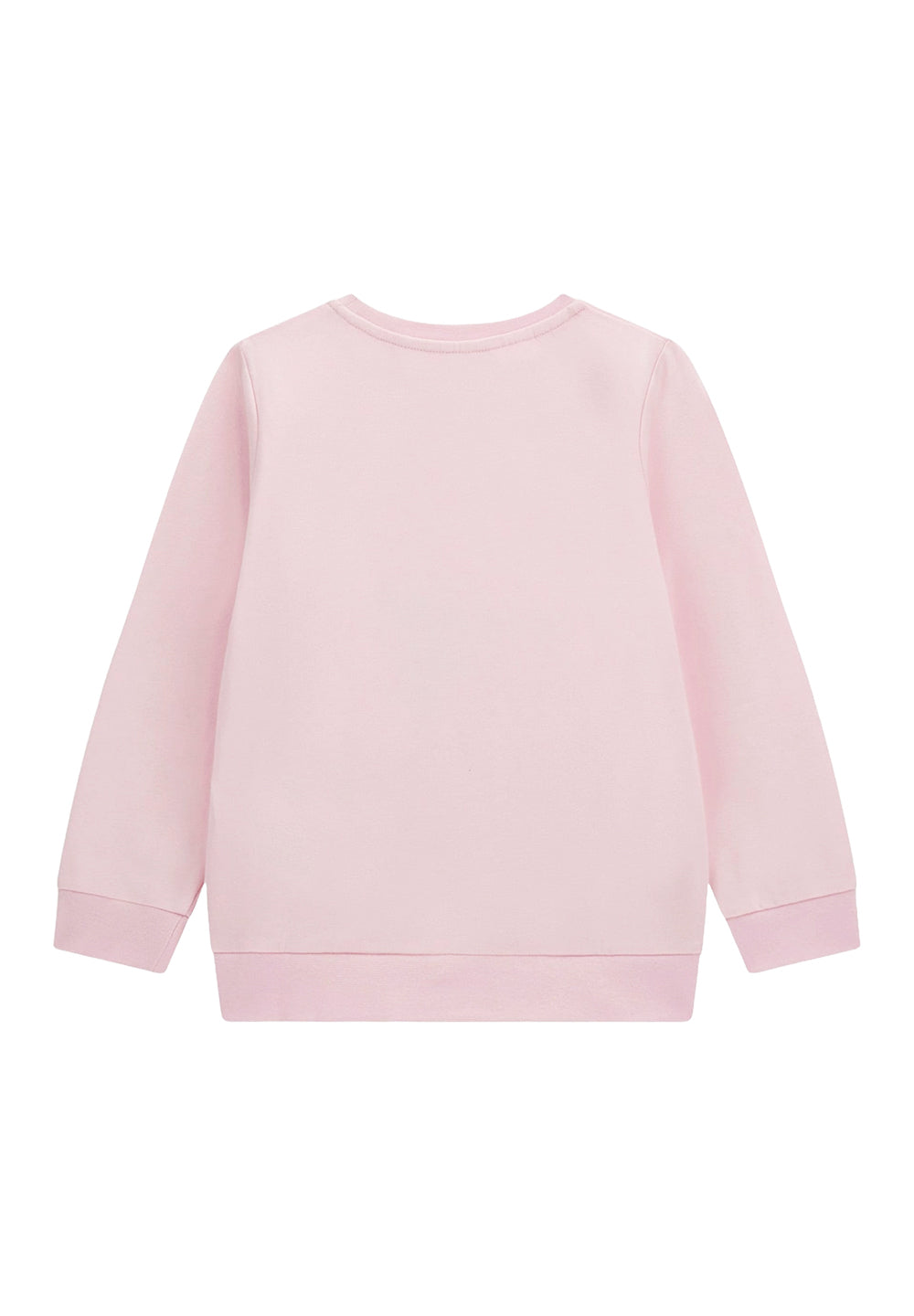 Felpa girocollo rosa per bambina