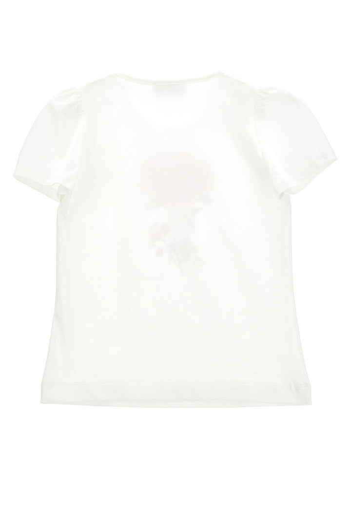 T-shirt bianca per bambina