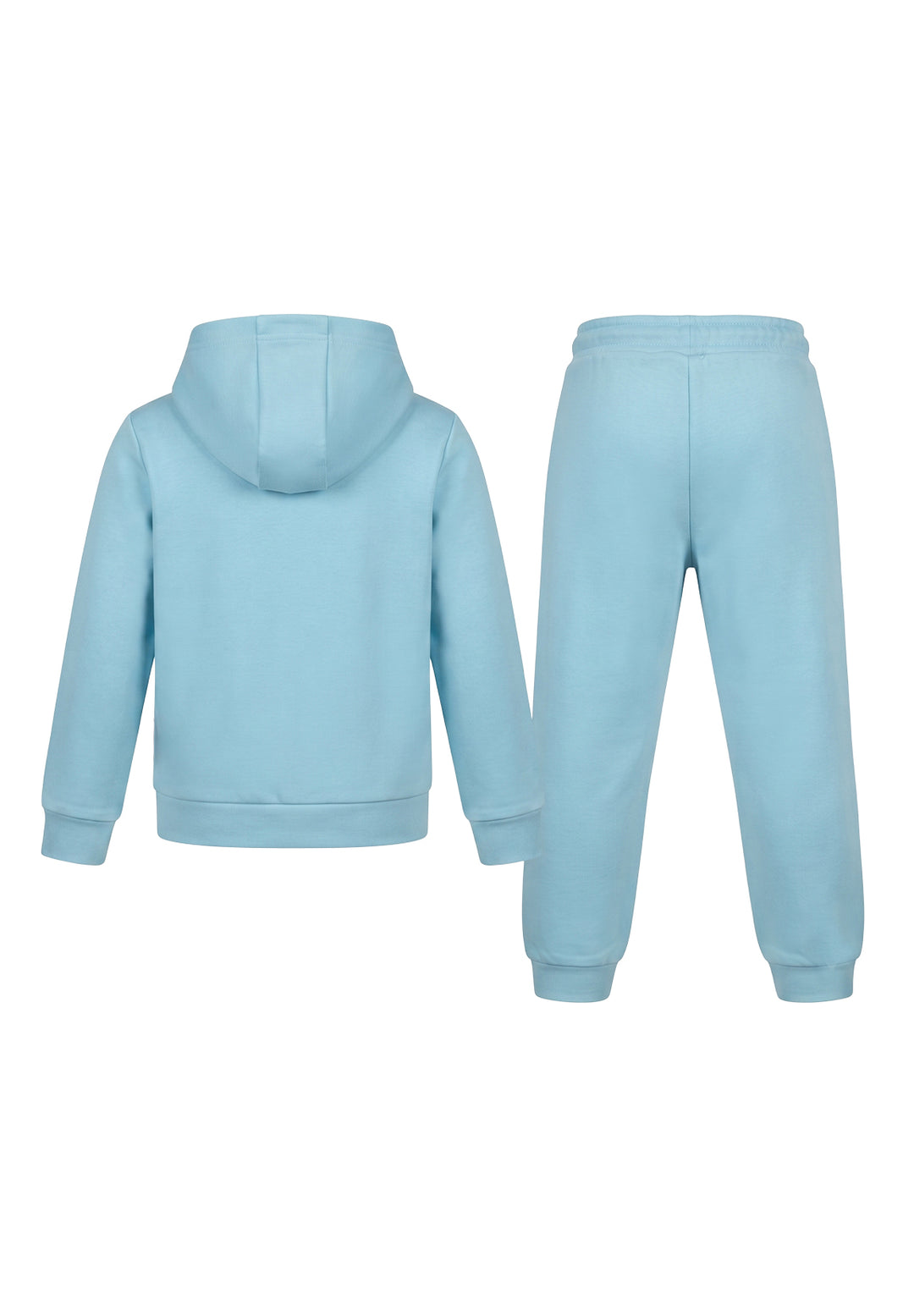 Completo felpa celeste per neonato