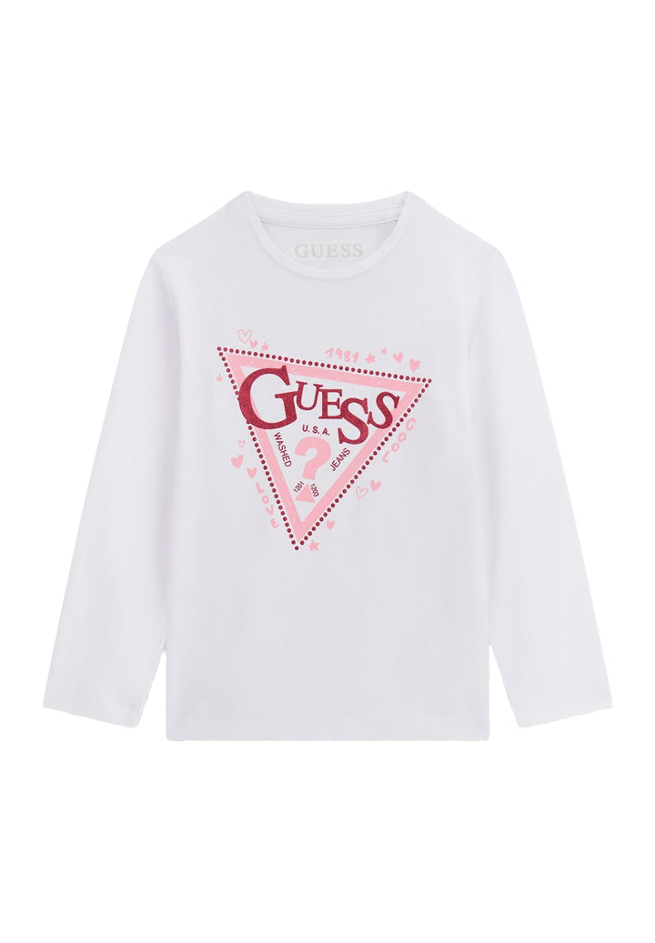 T-shirt bianca per bambina
