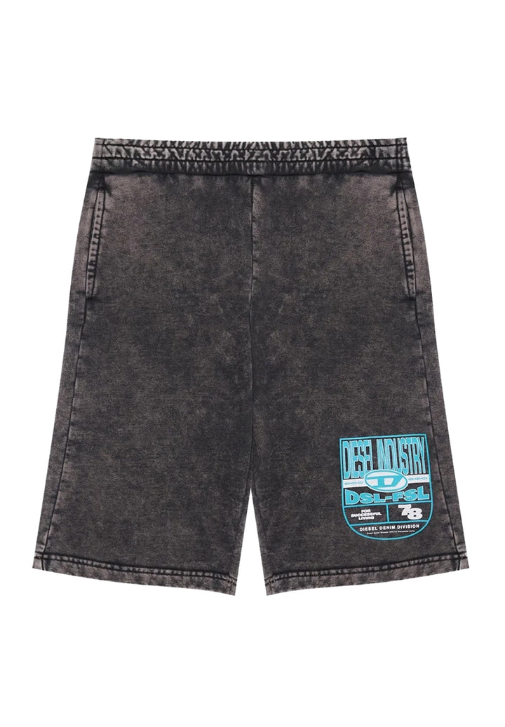 Bermuda felpa grigio per bambino