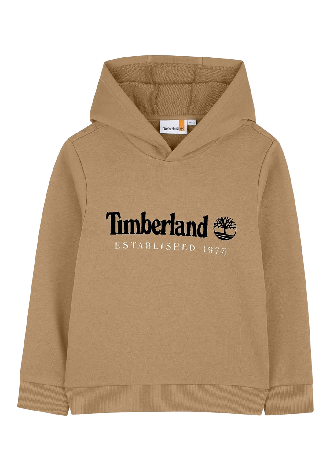 Felpa cappuccio beige per bambino