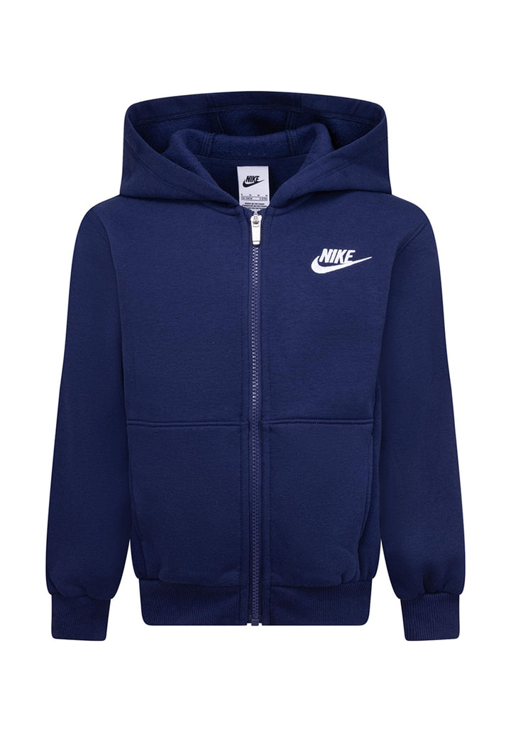 Felpa zip blu per bambino