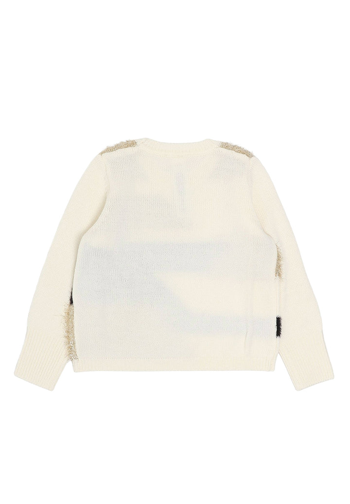 Maglia crema per bambina
