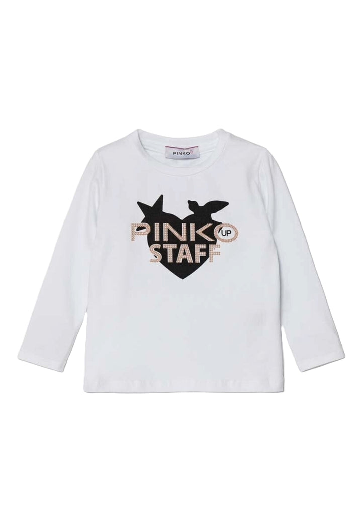 T-shirt bianca per bambina