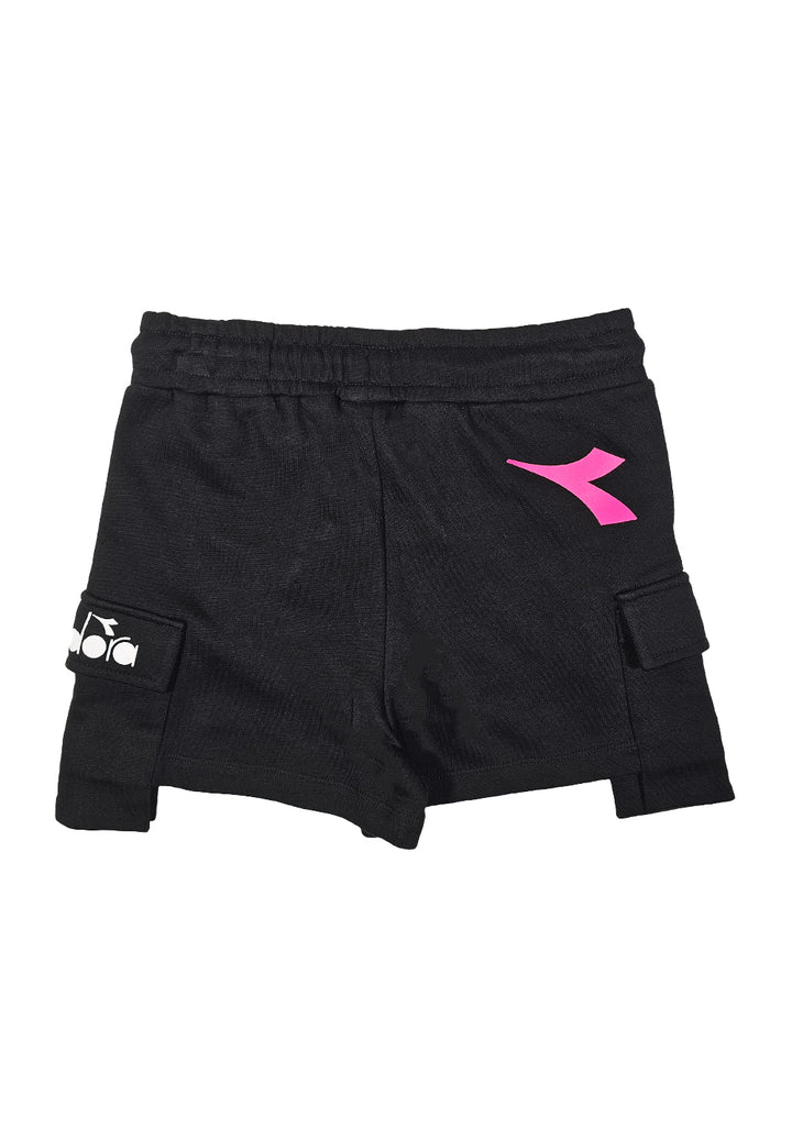 Short felpa nero per bambina - Primamoda kids